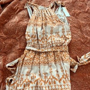 Btfbm dress in orange and blush. Nwt.